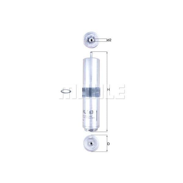 Mahle Filters Filtro de Combustível - KL763D