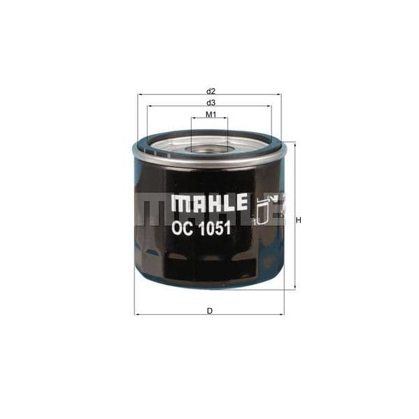 Mahle Filters Filtro de Óleo - OC1051