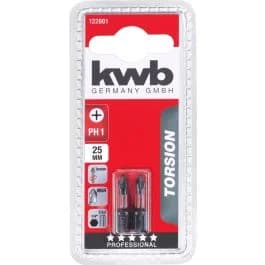 BITS DE TORÇÃO KWB, 25 MM m PH2