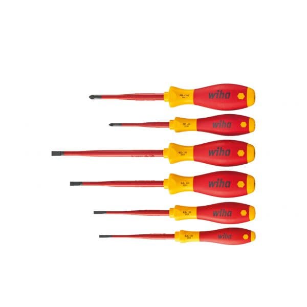 Wiha Conjunto de Chaves de Fendas SoftFinish electric slimFix 3201ZK6 6 Peças
