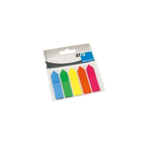 Infonotes Separadores Adesivos Setas Fluorescentes Sortido 125 Folhas