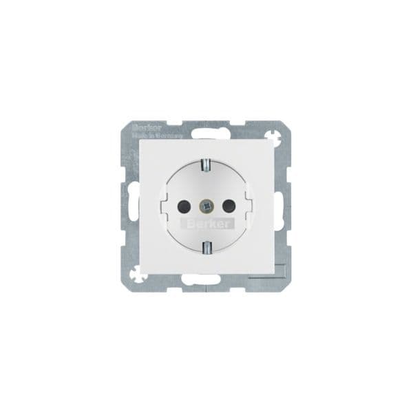 Berker S. 1/B. X Tomada Schuko Obturad., Branco - 47238989