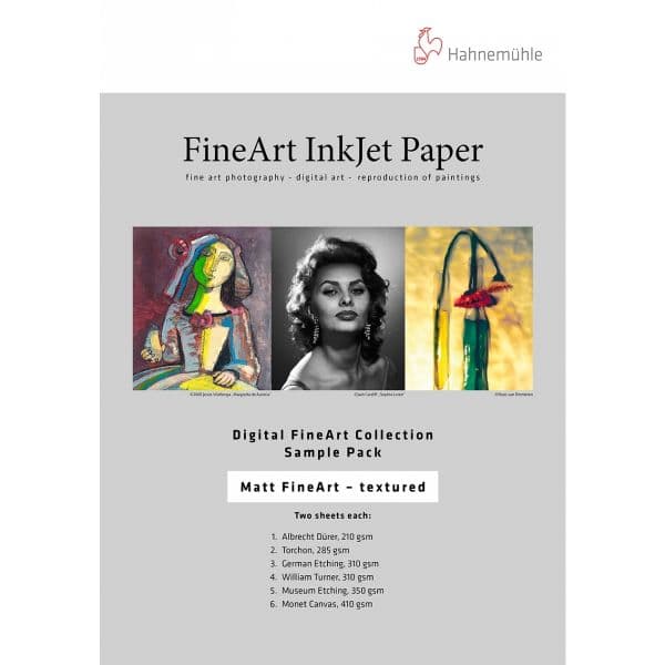 Hahnemühle Testpack Papel FineArt Inkjet Estruturado Matte