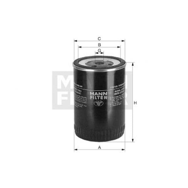 MANN-FILTER - WK 815/80 - Filtro de combustível - 4011558909703