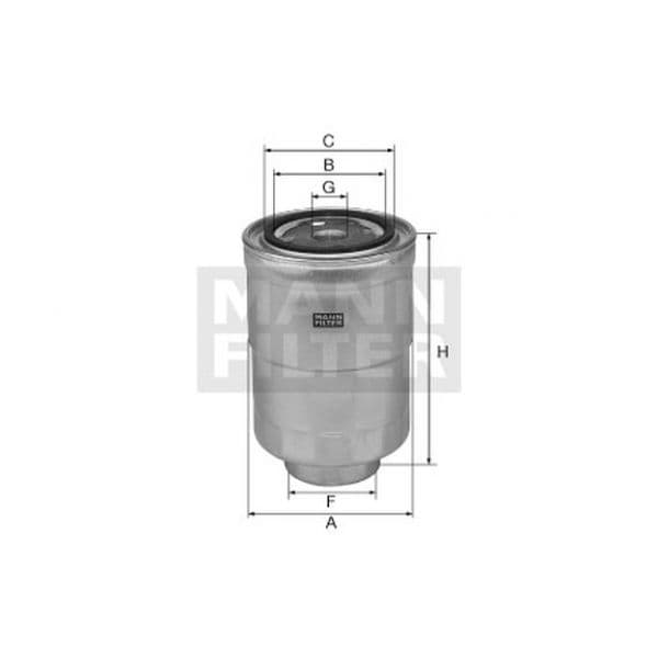 MANN-FILTER - WK 845/9 - Filtro de combustível - 4011558949006