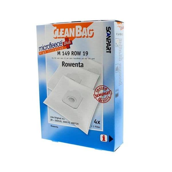 Scanpart Sacos de Aspirador Cleanbag M149ROW19 MicroFleece+