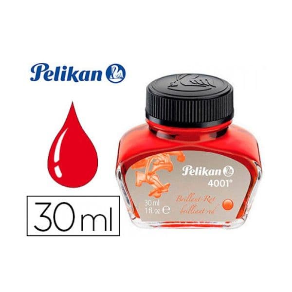 Pelikan Tinta 4001 30ml Vermelho Brilhante