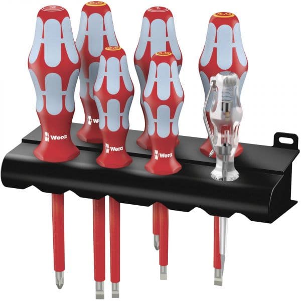Wera i/7 Screwdriver Set Stainless Steel + Rack 3160 - 05022728001
