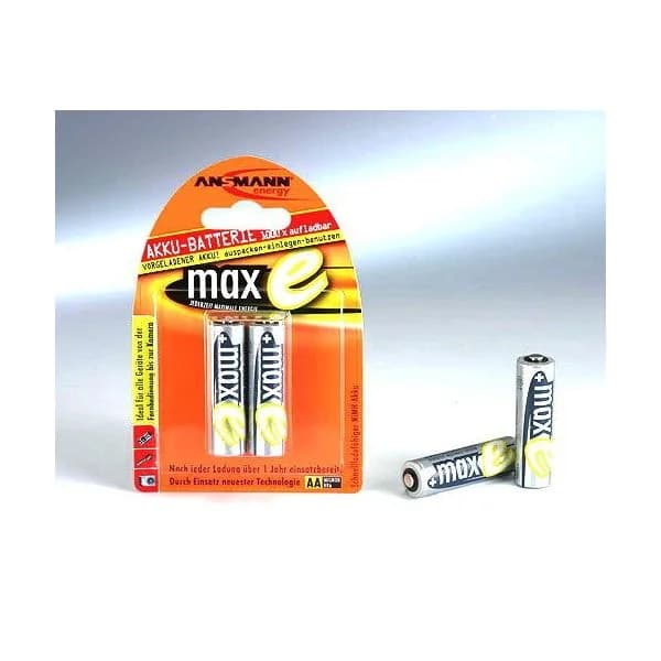 Pilha Recarregável 1x2 Ansmann maxE NiMH Mignon AA 2100 mAh - 5030992