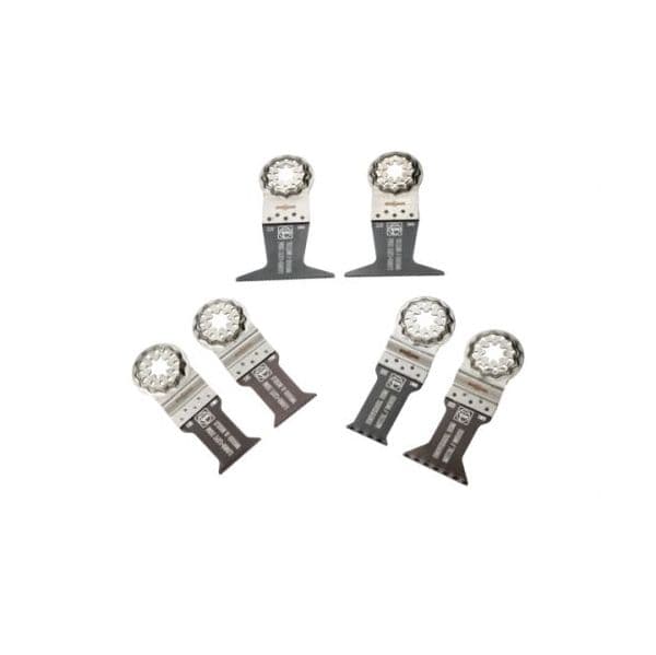 Fein Best Of E-cut Starlock Saw Blades Wood e Metal 6 Peças Prateado