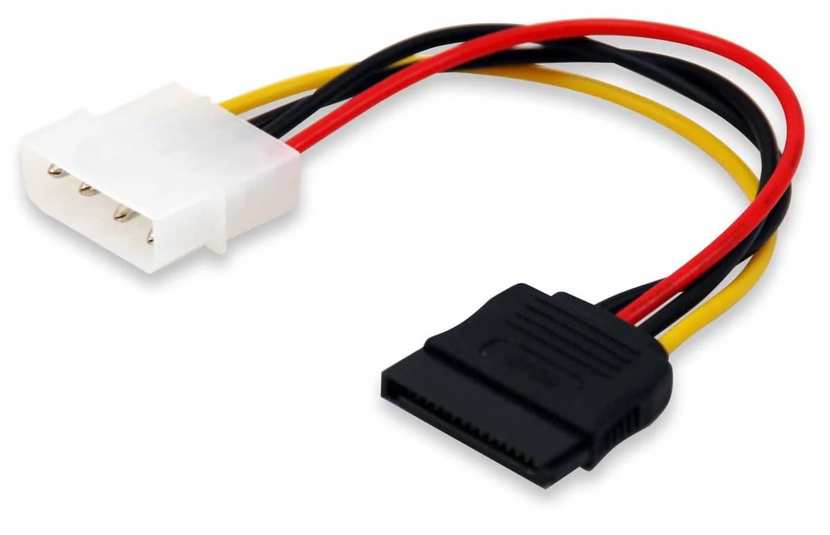 Equip SATA Power Supply Cable 1 x 5.25" Male to 1 x SATA 15pin 15cm - 112050-OF