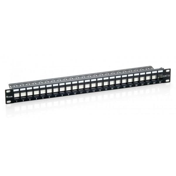 Equip Patchpanel Cat. 6 24 Portas 1HE Preto - 769224