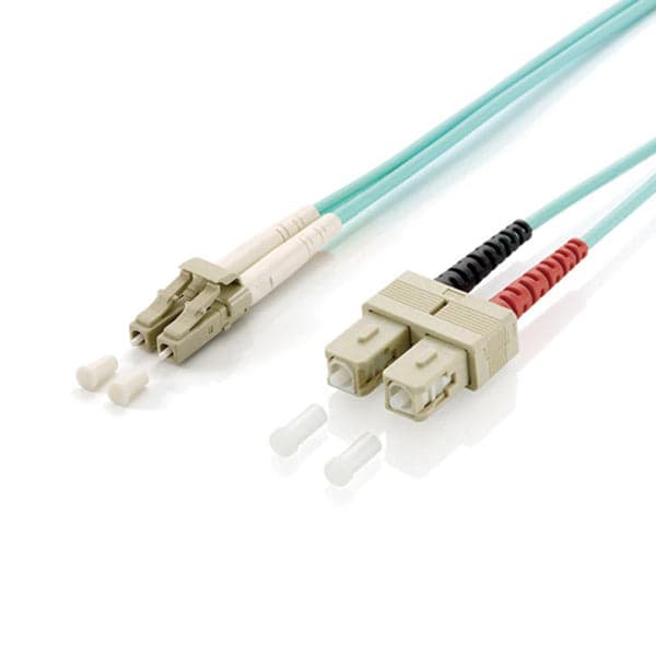 EQUIP CHICOTE FIBRA DUPLEX MULTIMODE 50125 LCSC OM3 TURQUESA LSOH