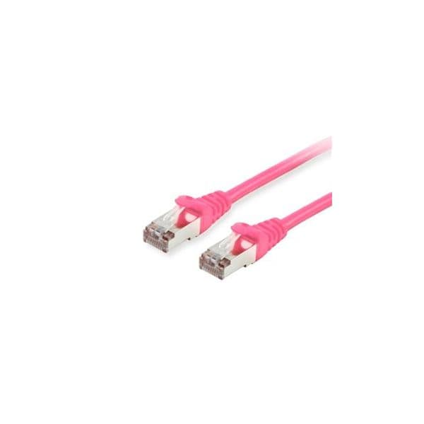 Equip Chicote CAT6 S/ftp Lszh Rosa - 0.25MT 605583