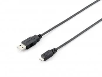 Cabo EQUIP USB 2.0 Cable A/M para Micro B Preto 1 M