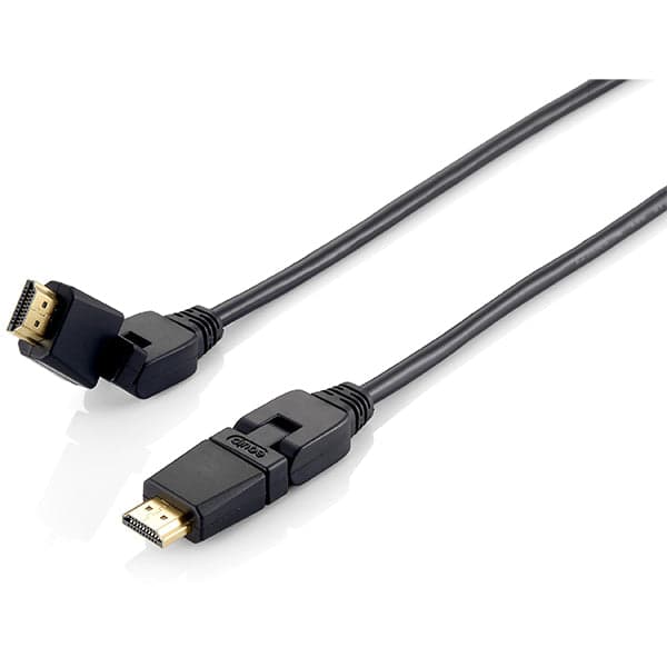Equip Cabo HDMI High Speed Swivel Ethernet 1m Black - 119361
