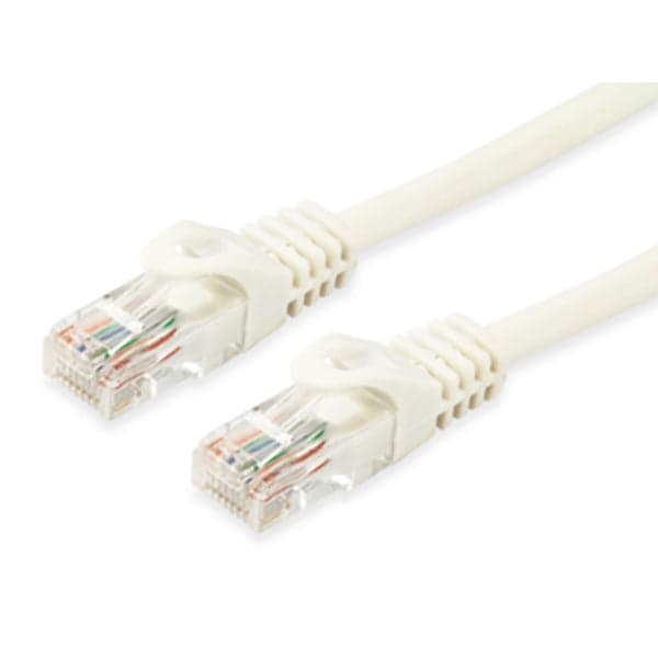 Cabo de Rede RJ45 Equip Cat.6A U/UTP Branco – 50cm