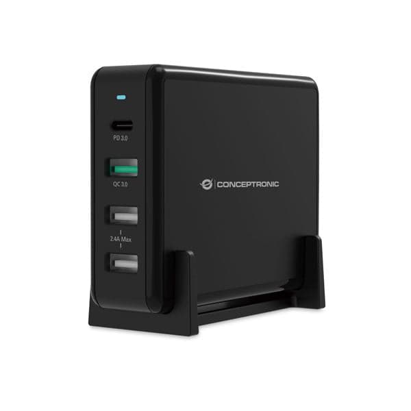 Conceptronic OZUL01B carregador de dispositivos móveis Preto Inte