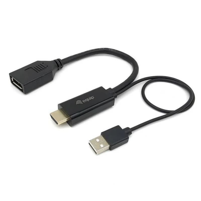 Adaptador EQUIP HDMI-DisplayPort M/F Preto