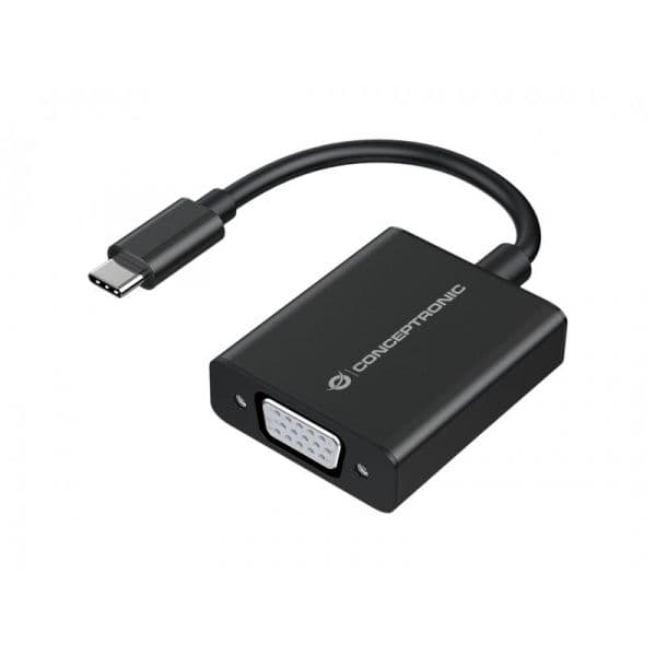 Conceptronic ABBY05B Adaptador USB-C Macho para VGA Fêmea 1080p 60Hz