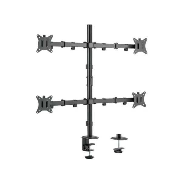 Equip Suporte de Montagem de Mesa para Monitor Quádruplo Articulado 650159 17"-32"
