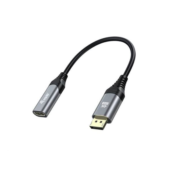 EQUIP Adaptador DisplayPort 1.2 para HDMI Preto/Cinzento - 133445