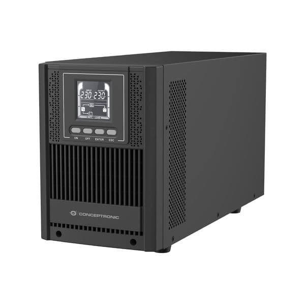 UPS Sai Conceptronic Bateria de Chumbo Ácido 2000VA 4h de Dupla Conversão 6 Saídas ECO LCD