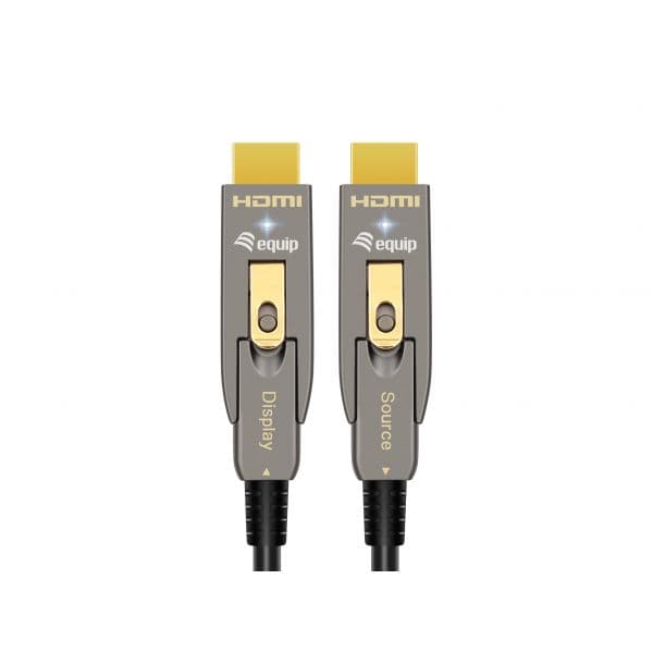 Equip 119474 Cabo HDMI 2.1 Desmontável Tipo A para Micro HDMI (Tipo D) 30m 8K 60Hz Preto
