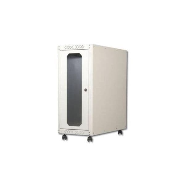 Digitus Computer Case With Castors, 698.5x300x600 mm Inner Dim. 583x246x600 mm, Glass Door, Ral 7035 - Dn-cc 9001