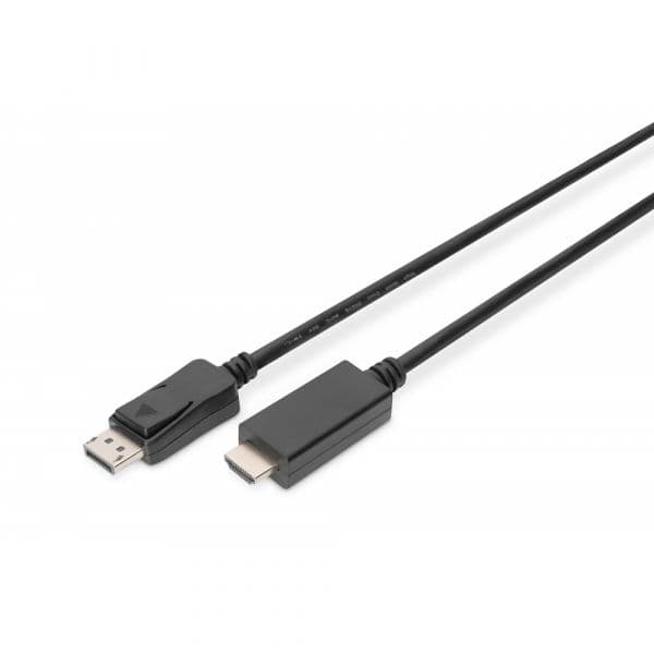 Digitus Cabo Adaptador Displayport Hdmi m/m 1MT Preto - AK-340303-010-S