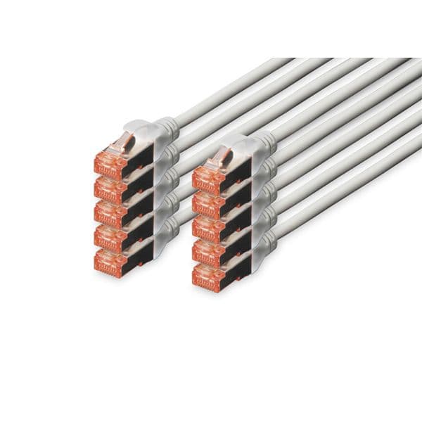 cabo de rede Digitus Professional 2m Cat6 S/FTP (S-STP) Cinzento