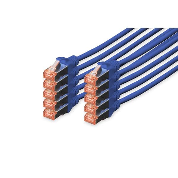 cabo de rede Digitus Professional 2m Cat6 S/FTP (S-STP) Azul