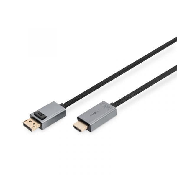 Digitus Db-340202-018-S Adaptador de Cabo de Vídeo 1,8m Displayport Preto