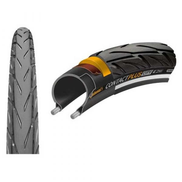 Continental Pneus Contact Plus City Rigid Black 27.5 X 2.00