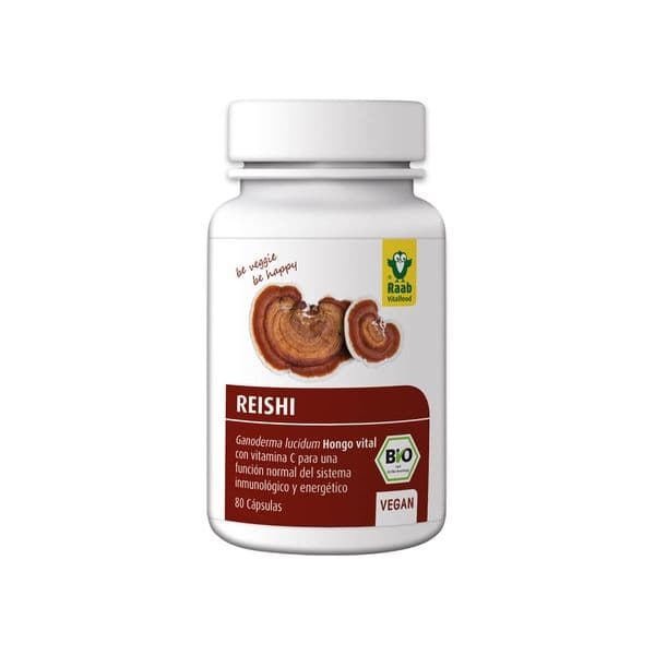 Raab Reishi Orgânico 80 Cápsulas de 400g