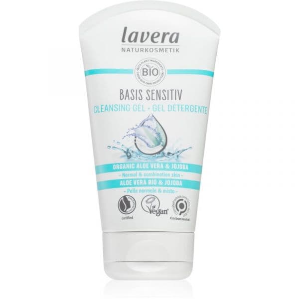 Lavera Basis Sensitiv Gel de Limpeza Suave para Pele Normal a Mista 125ml