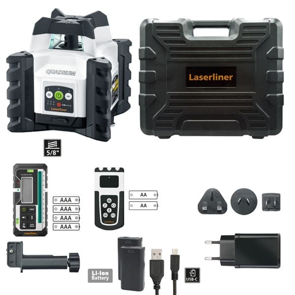 Laser Rotativo Verde Quadrum Compact GT M300 S Laserliner 053.650A
