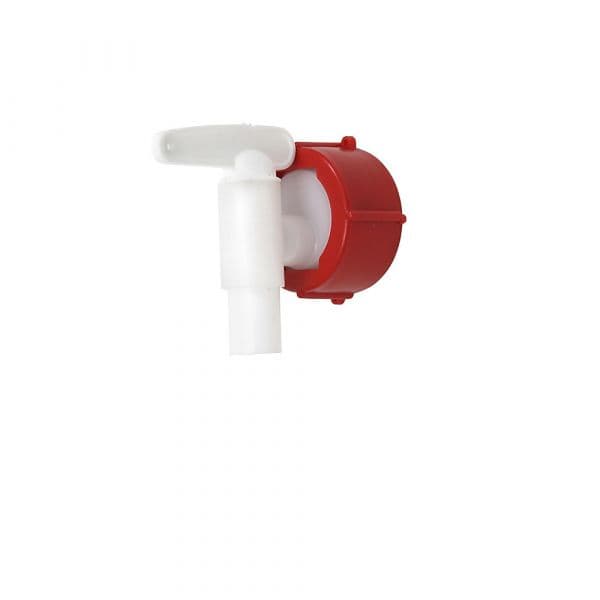 Kaiser+kraft Torneira de Descarga para Bidão Redondo, Peça de Transição, a Partir 2 Unid., Dn 15 mm Vermelho, Branco - M1322673-318760