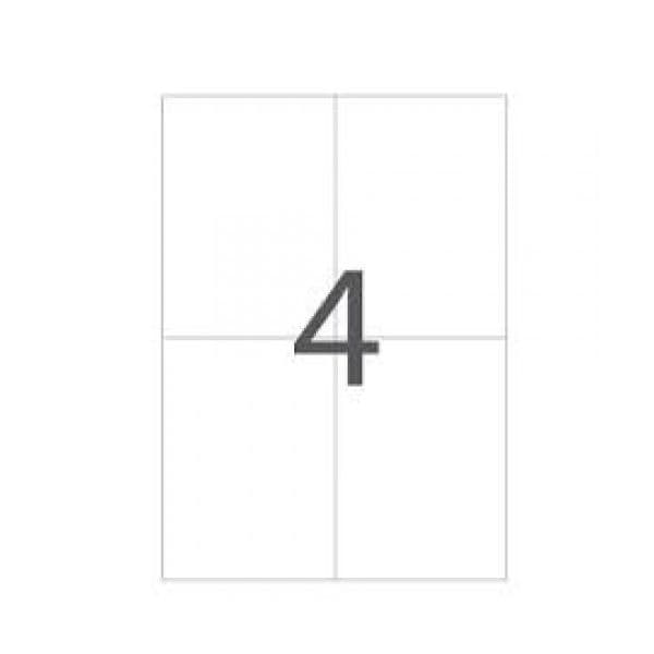 TopStick 100 Fls A4 Etiquetas Adesivas 105x148mm Branco