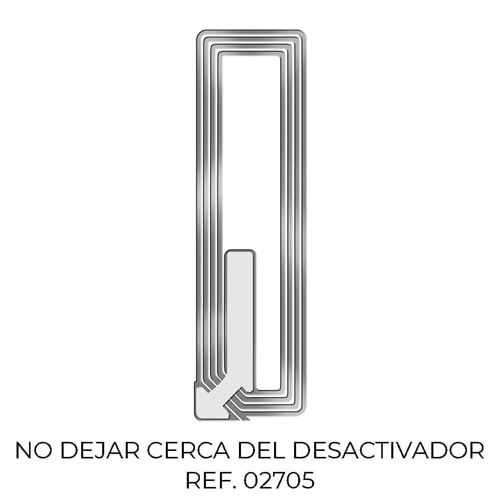 PACK 2000 ETIQUETAS ANTI-ROUBO 3210 TRANSPARENTE 1,9X6,5CM 722315