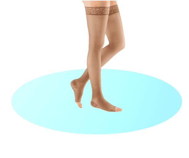 Meia Elastica sheer and soft cl.2 curto (BEGE, III)
