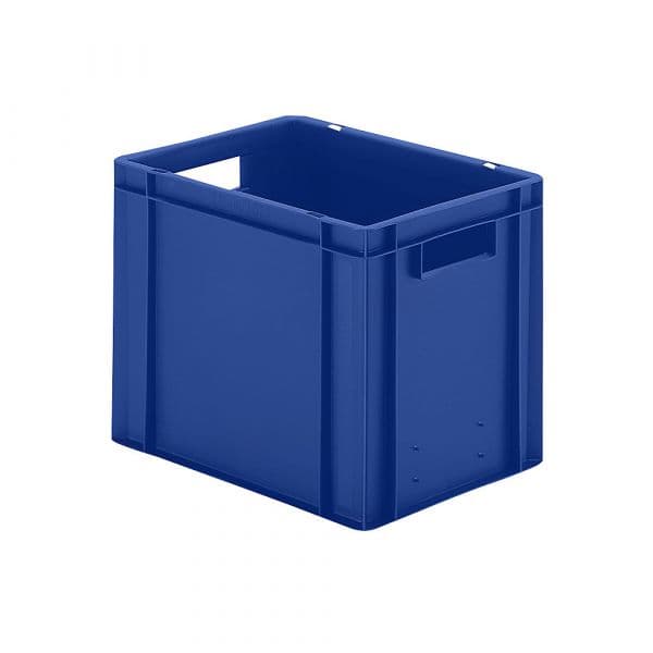 Kaiser+Kraft Recipiente Empilhável em Formato Euro, Paredes e Fundo Fechados, Cxlxa 400 X 300 X 320 mm, Azul, Embalagem de 5 Unid. Azul