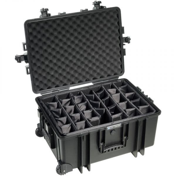 B&w Outdoor Case Tipo 6800 Divis?rias Remov?veis com Trolley Black - BWPP709BTRPD