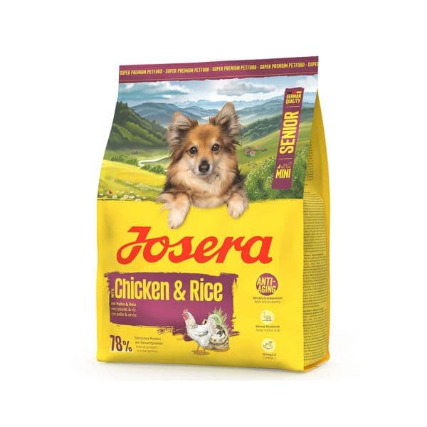 Josera Ração Seca Cão Sénior Mini Frango e Arroz 900g