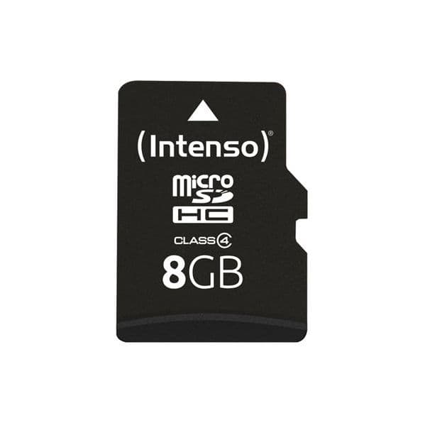 Intenso 8GB microSDHC Class4 + Adapter - 3403460