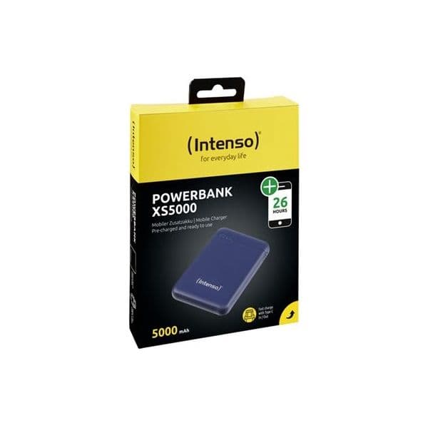 Powerbank Intenso XS5000 dk azul 5000 mAh + USB-A para Type-C - 7313525 DK BLUE