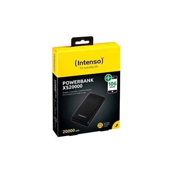Powerbank Intenso XS20000 Preto 20000 mAh + USB-A para Type-C - 7313550