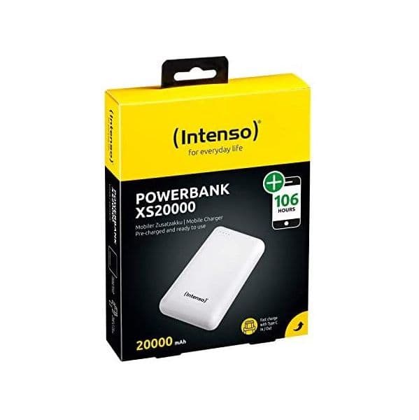 Powerbank Intenso XS20000 Branco 20000 mAh + USB-A para Type-C - 7313552