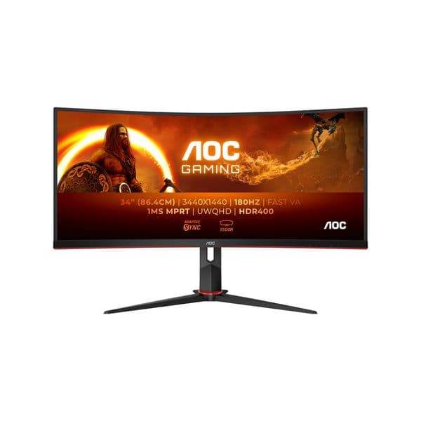 Monitor AOC CU34G2XP 34"" 2K VA 180Hz (1ms) - CU34G2XP/BK