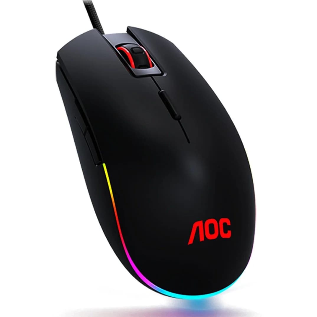 AOC Gaming GM500 Wired 5000DPI RGB Preto